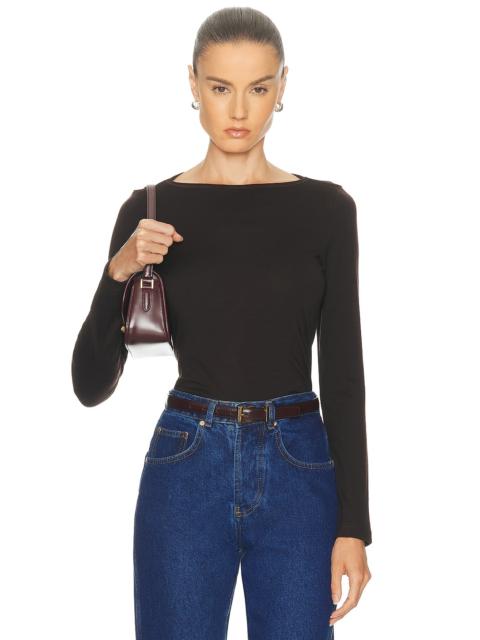 Long Sleeve Boatneck Tee