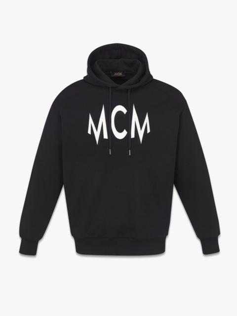 Floral Print Logo Hoodie in Organic Cotton