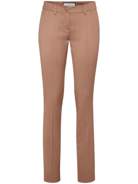 pinstripe chinos-fit trousers