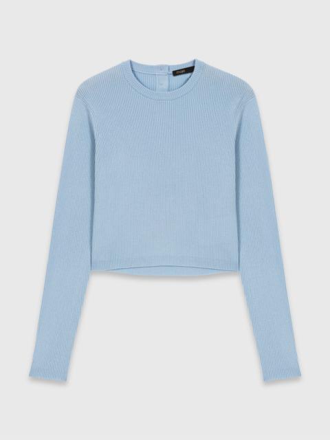 Jewel-button back jumper