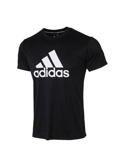 adidas Training Casual Sports Short Sleeve Black FM5369