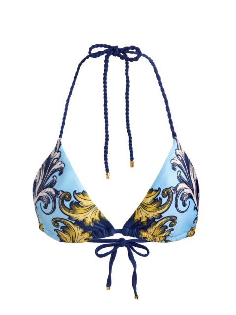 A+O X PQ SWIM TRIANGLE BIKINI TOP