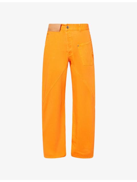 Twisted Workwear Straight-Leg Denim Jeans