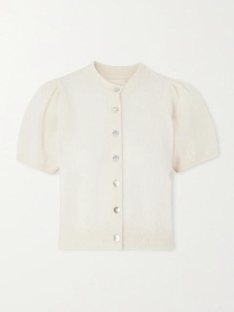 Anisa Gathered Alpaca-blend Cardigan