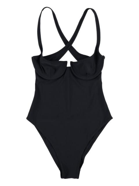 criss-cross swimsuit