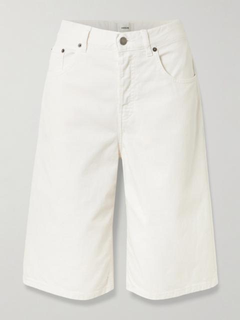 Becky Cotton And Linen-blend Twill Shorts
