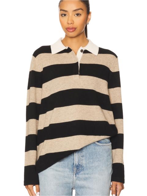 Cashmere Rugby Stripe Polo