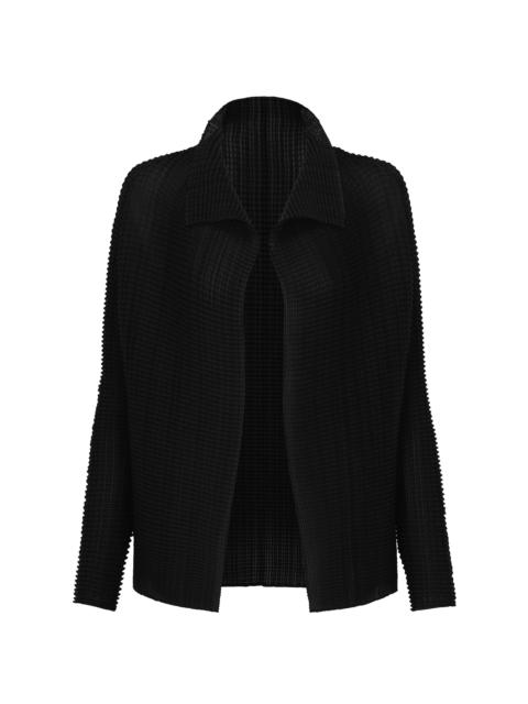 WOOLY PLEATS BK/WT-56