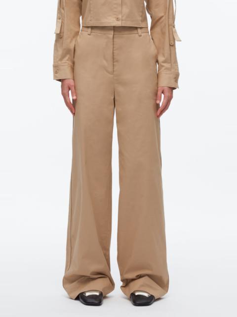 Flat Front Wide Leg Trousers