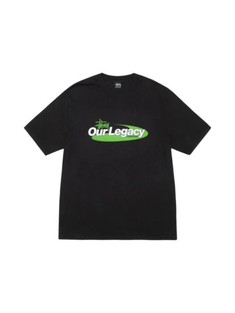 Stussy x Our Legacy Work Shop Swirl Pigment Dyed Tee Black
