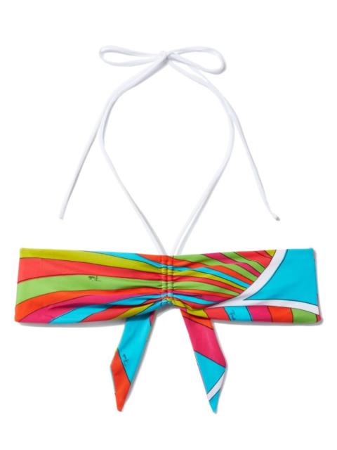 Iride-print bandeau top