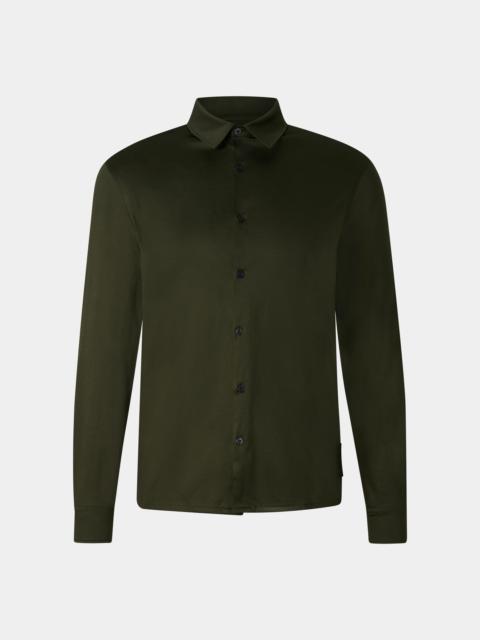 Jersey shirt Franz in Olive green