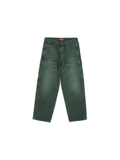 Supreme Worn Double Knee Painter Pant Green