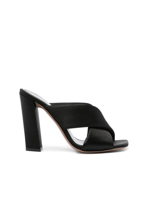 Dafne 110mm satin mules