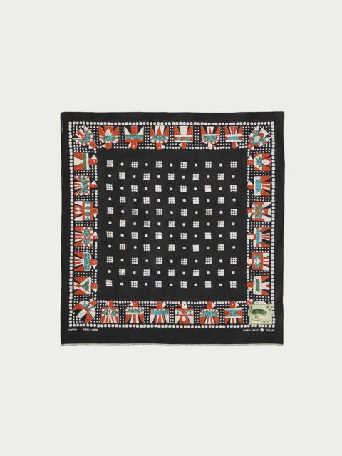 Fastcolor Selvedge Bandanna (Thunderbird) - Black