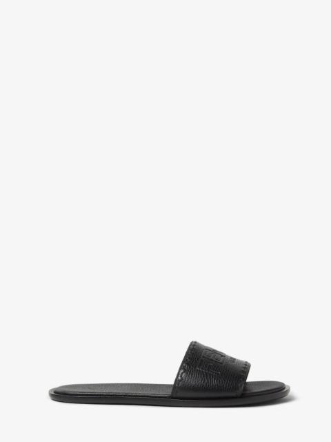 Fendi Roma Leather Slides