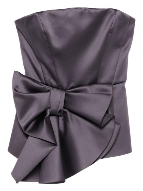 bow-detail bustier top