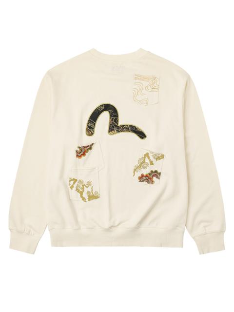 Seagull Brocade Appliqué Relax Fit Sweatshirt
