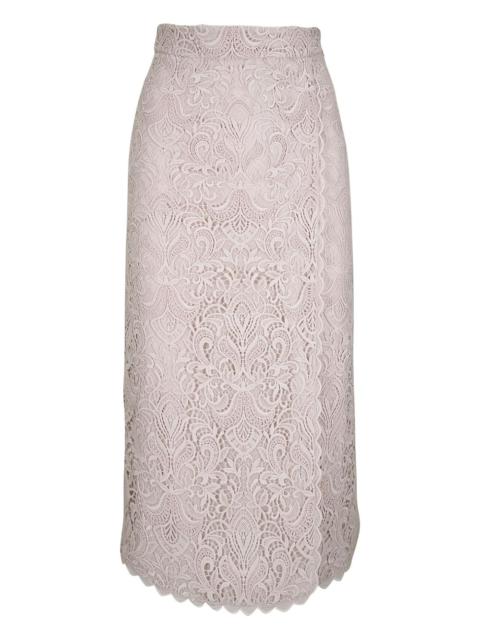 lace midi skirt