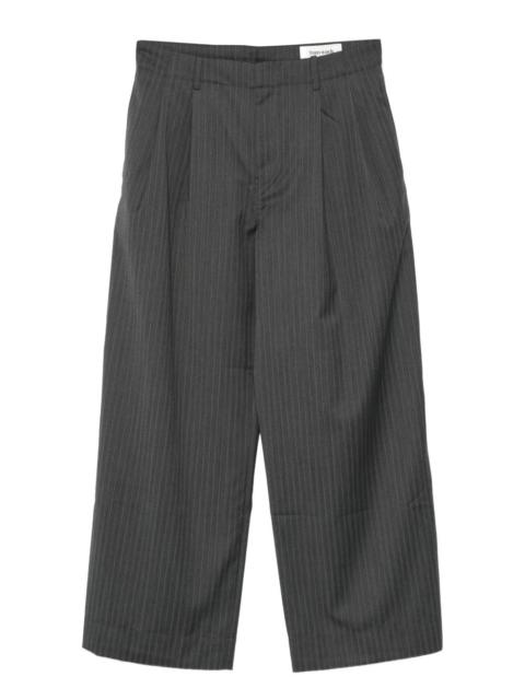 pinstripe tailored trousers