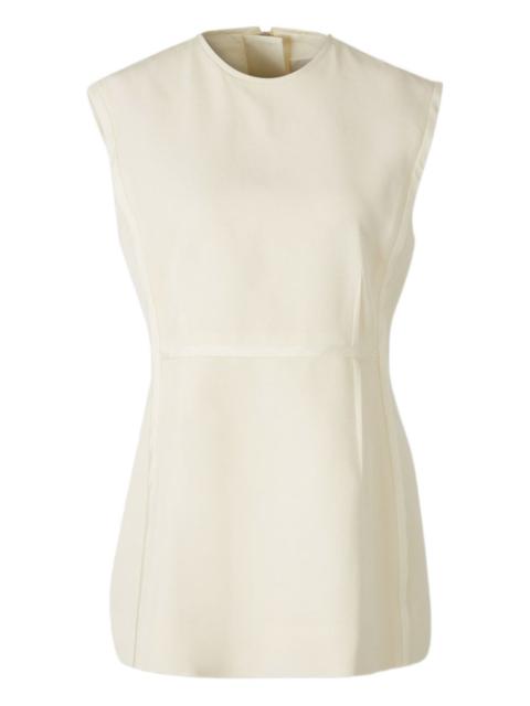 round-neck sleeveless top