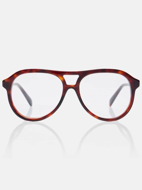 Thin aviator glasses