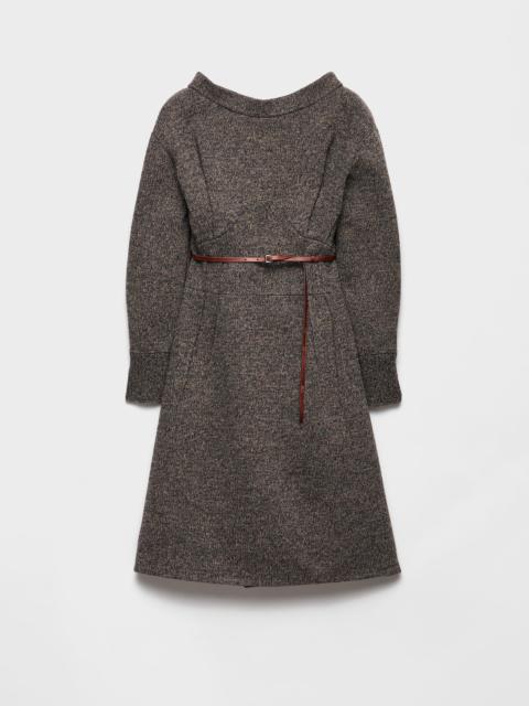 Mouliné wool dress