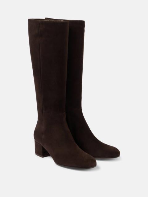 45 suede knee-high boots