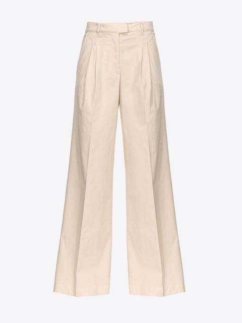 WIDE-LEG CAVALRY FABRIC TROUSERS