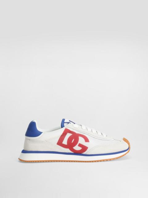 Mixed-material DG CUSHION sneakers