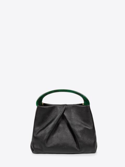 SMALL PLEATED LEATHER BAG