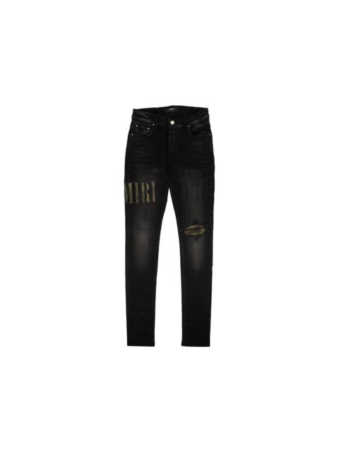 AMIRI Core Applique Denim Skinny Jeans Black