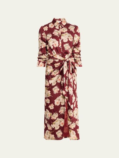 Mae Bouquet Jacey Tie-Waist Midi Dress
