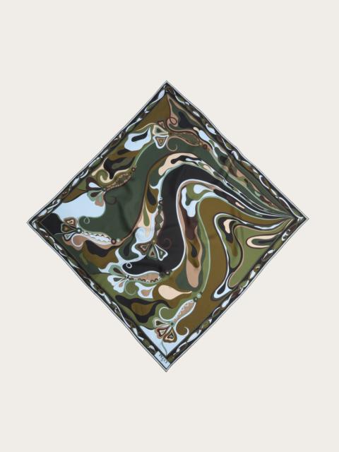 ORCHIDEE PRINT SILK CARRE