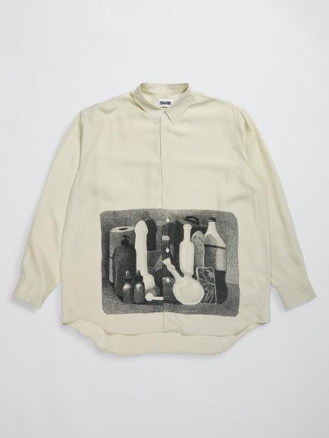 Morandi Silk Shirt White