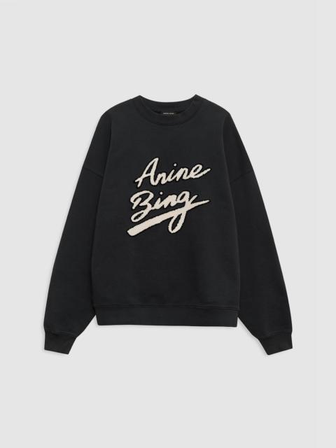 Miles Sweatshirt Chenille Signature - Black