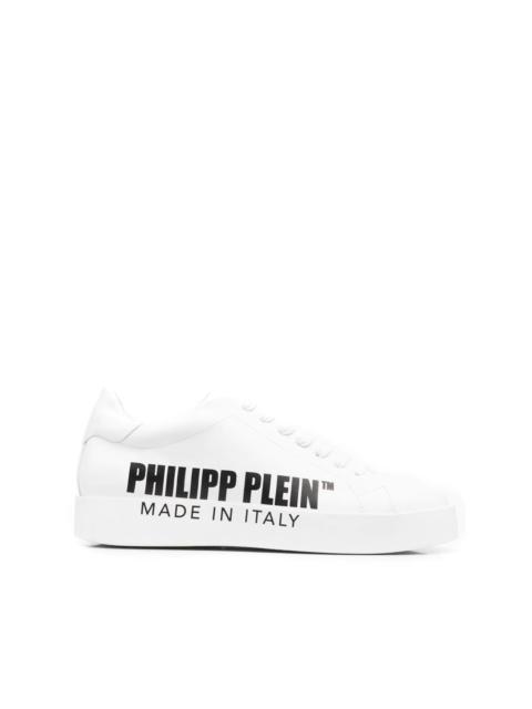 logo-print low-top sneakers