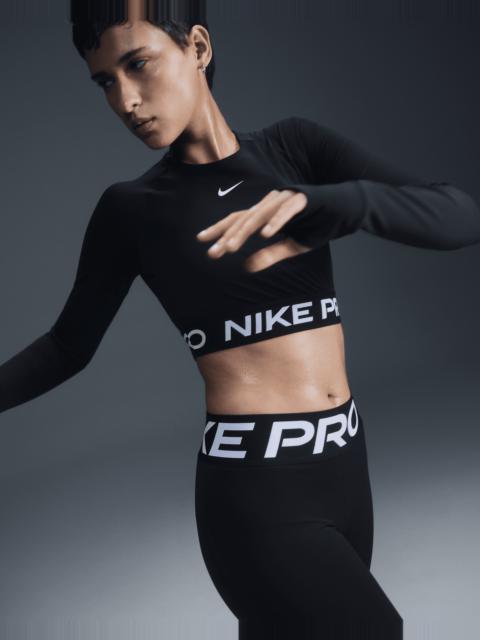 Nike Pro Women's Dri-FIT Cropped Long-Sleeve Top