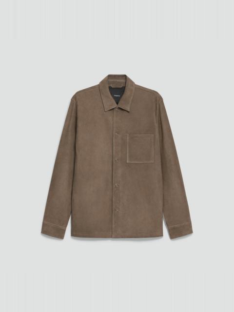 Snap Overshirt in Suede