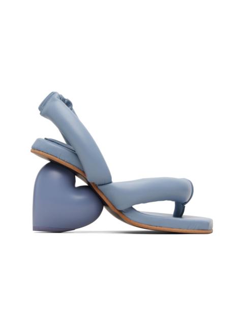Blue Love Heeled Sandals