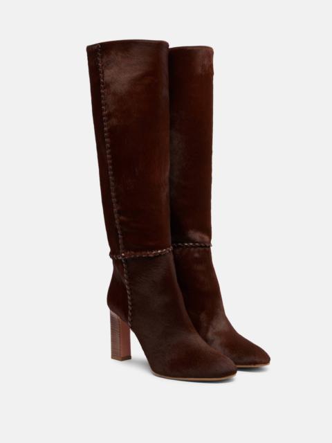 Indy 85 pony hair knee-high boots