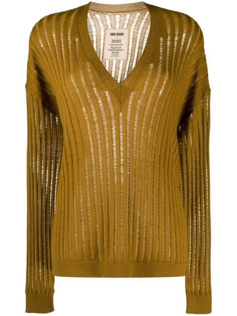 semi-sheer cashmere jumper