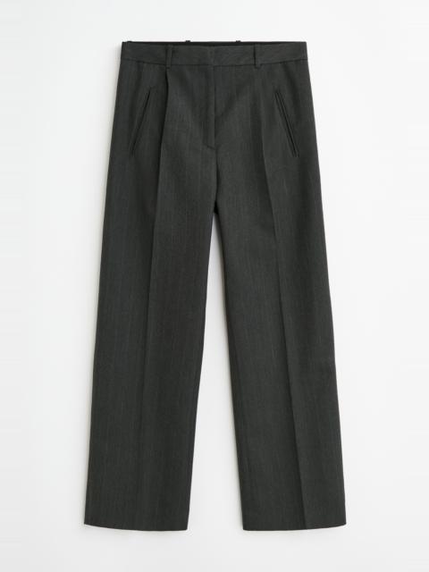 Universe Trouser Shark Pinstripe Herringbone Poly Viscose