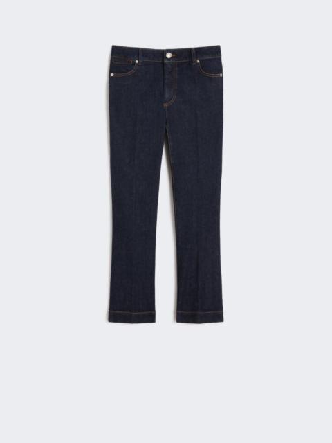 Perfect-fit mini flare jeans - ultramarine