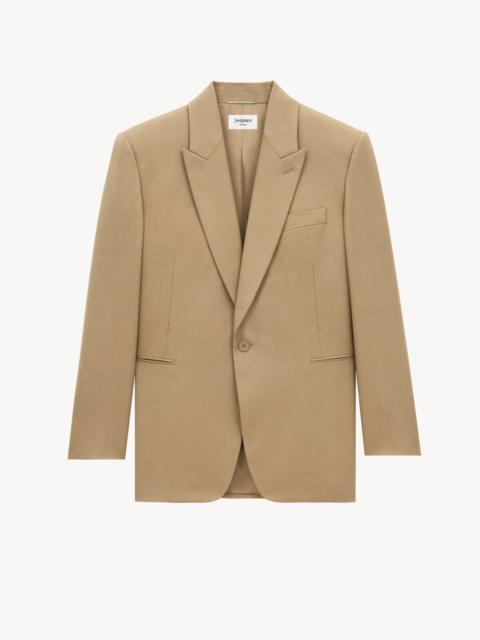 JACKET IN WOOL GABARDINE