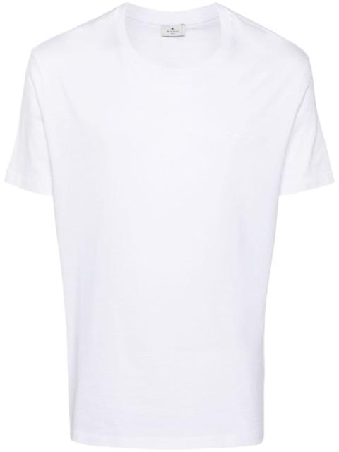 Pegaso-embroidered cotton T-shirt