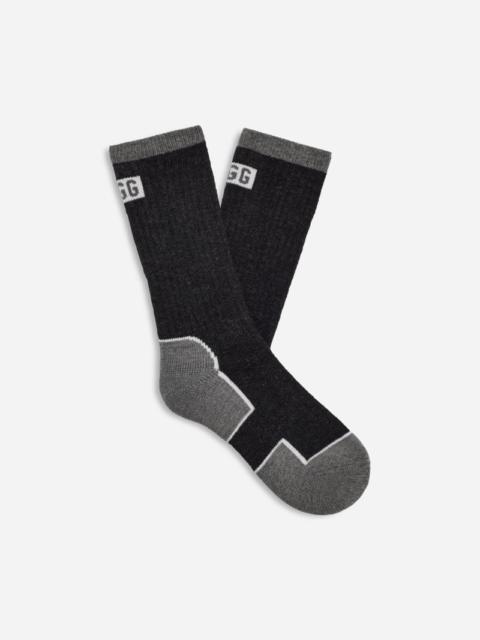 ® Women's Luann Winter Boot Sock Wool Blend in Tar/Charcoal