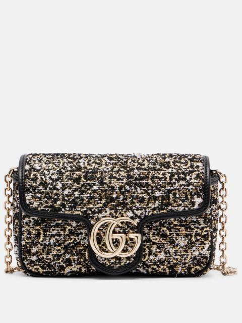GG Marmont Mini tweed shoulder bag