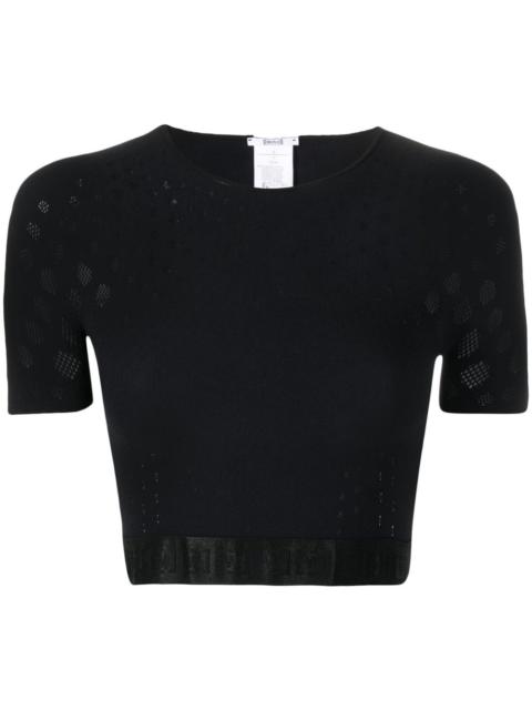 semi-sheer cropped top