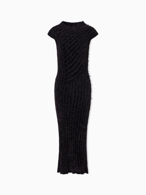 VISCOSE KNIT MIDI DRESS